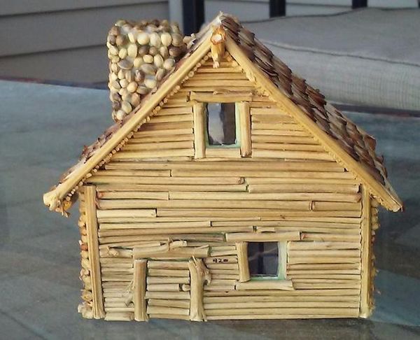 recycled miniature house