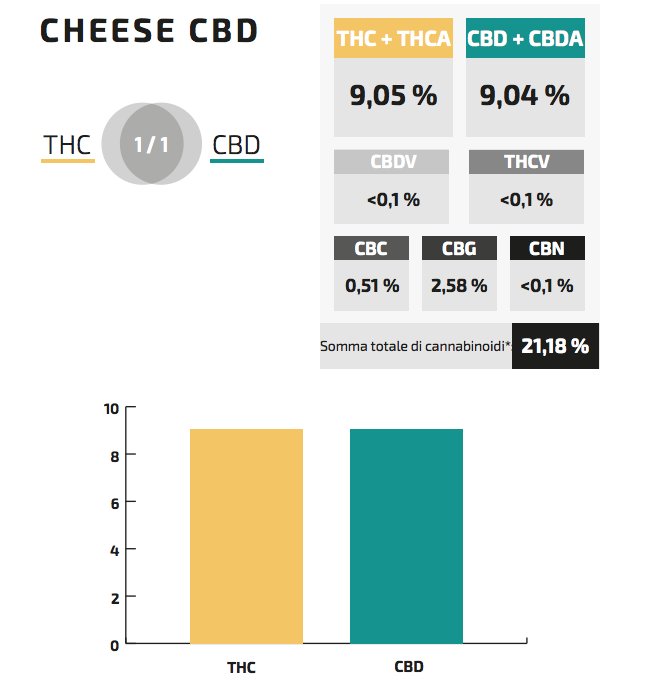 Cannabinoides Cheese CBD IT
