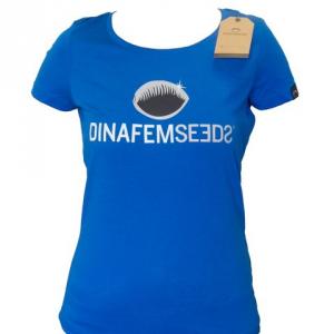 Camiseta chica logo grande azul royal