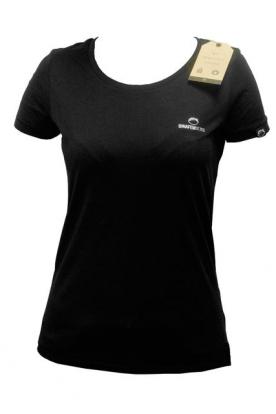 Camiseta chica logo pequeño negra