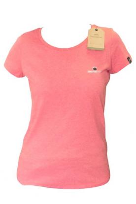 Maglietta Donna Piccolo Logo Mid Heather Red