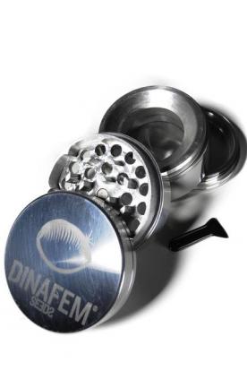 Grinder Dinafem aluminio 50 mm 4 partes rejilla desmontable
